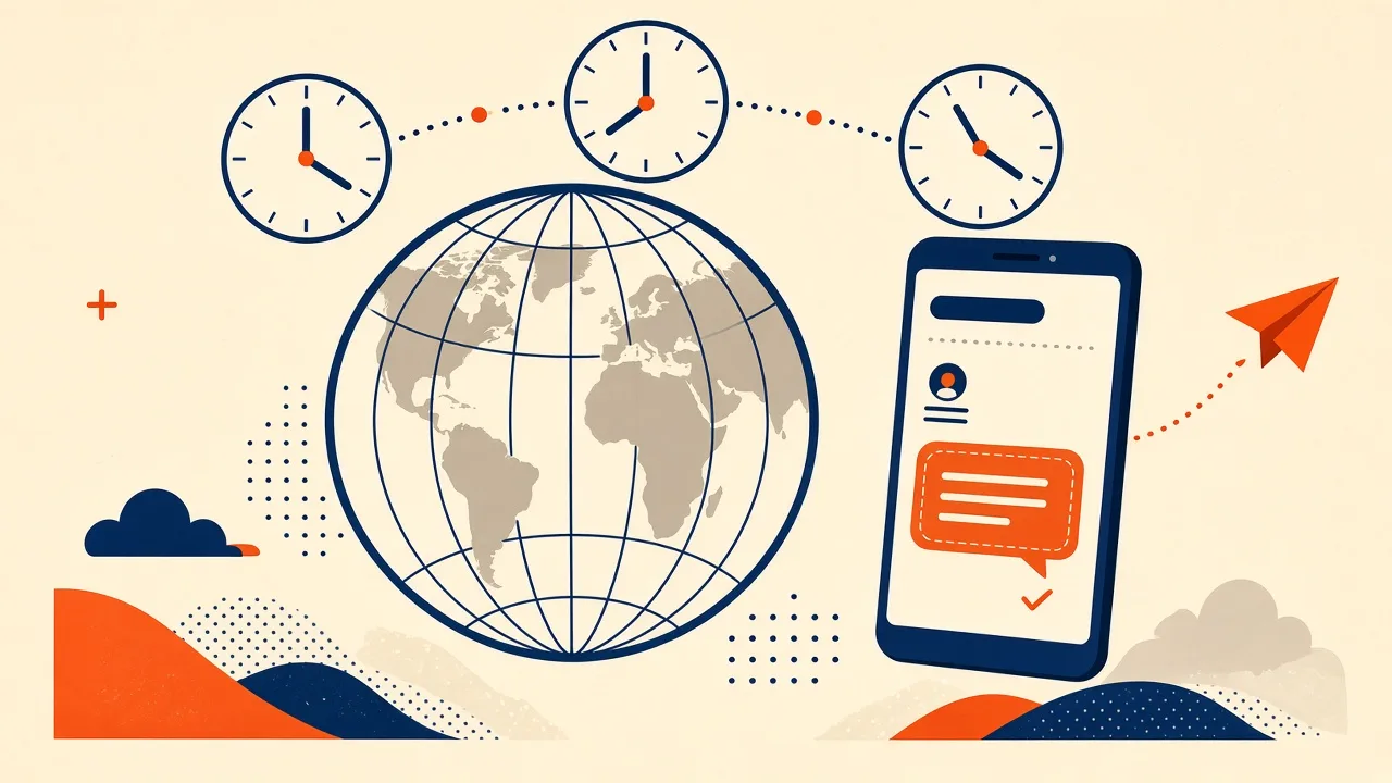 Featured illustration for Android App: How to schedule campaigns by timezone