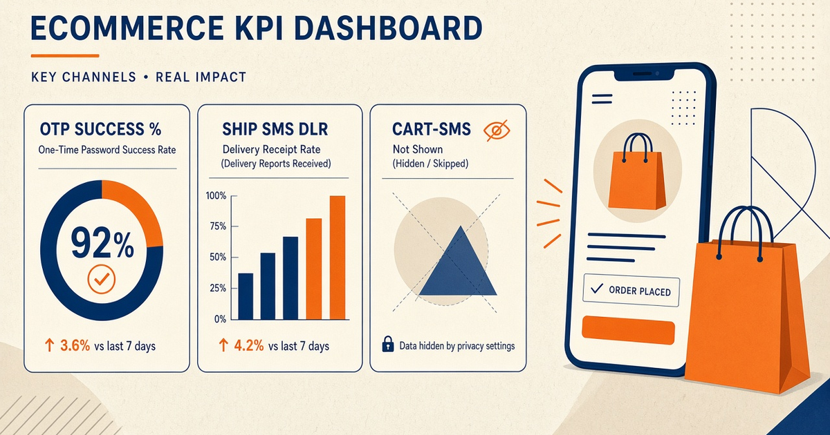 Featured illustration for Android SMS Gateway for ecommerce: KPI measurement