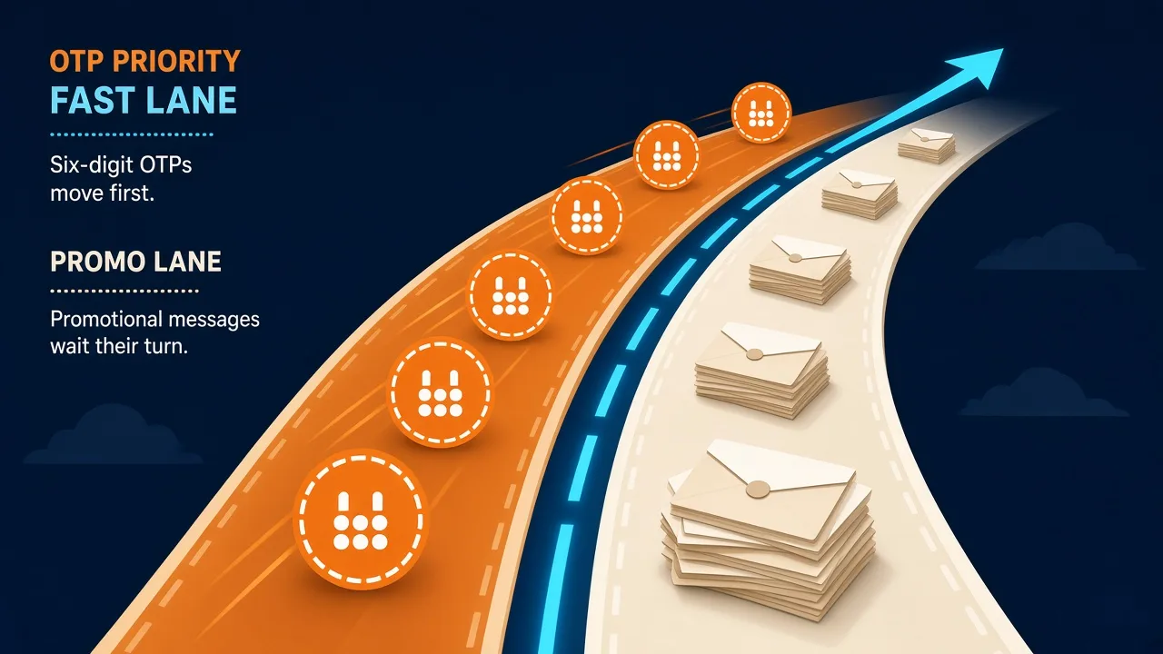 Featured illustration for Android SMS Gateway OTP priority queue: Setup