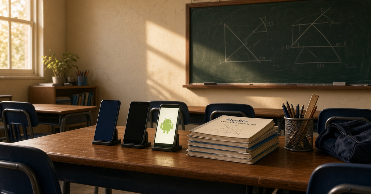 Featured illustration for Android SMS Gateway Scenario 1408: Edtech multi-device failover in practice