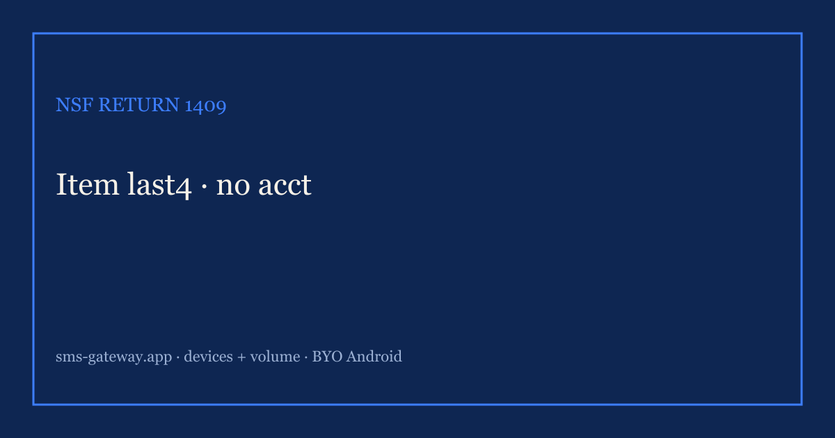 Featured illustration for Android SMS Gateway Scenario 1409: Fintech bulk CSV import in practice