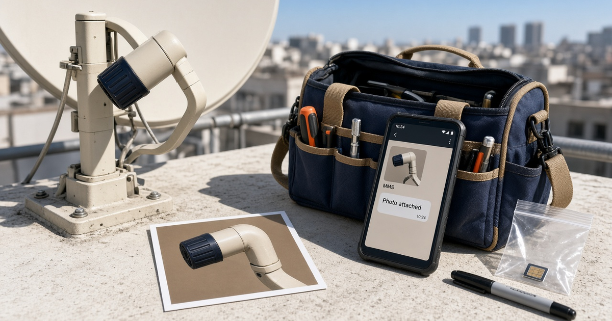 Featured illustration for Android SMS Gateway Scenario 1761: Field service MMS attachments in practice