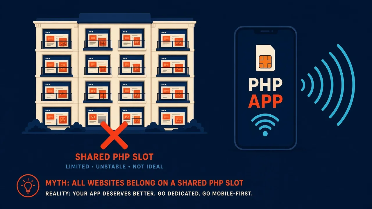 Featured illustration for Android Sms Gateway Shared Hosting Myth: In-Depth Guide