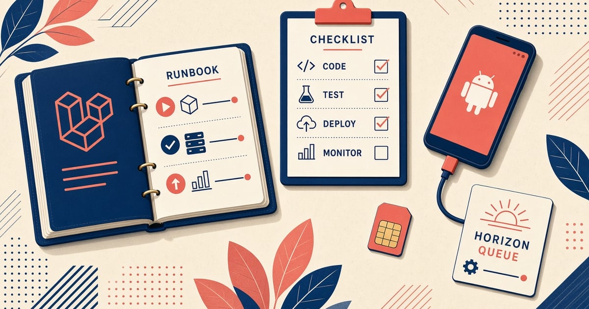 Featured illustration for Laravel / Frameworks: How to document runbooks