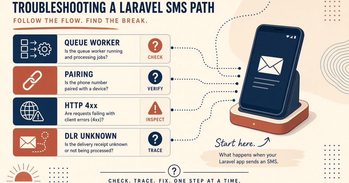 Featured illustration for Laravel Sms Gateway Troubleshooting: In-Depth Guide