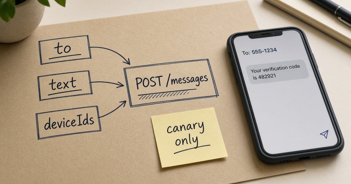 Featured illustration for MCP Server for Android SMS Gateway: Send_sms MCP tool design — concepts