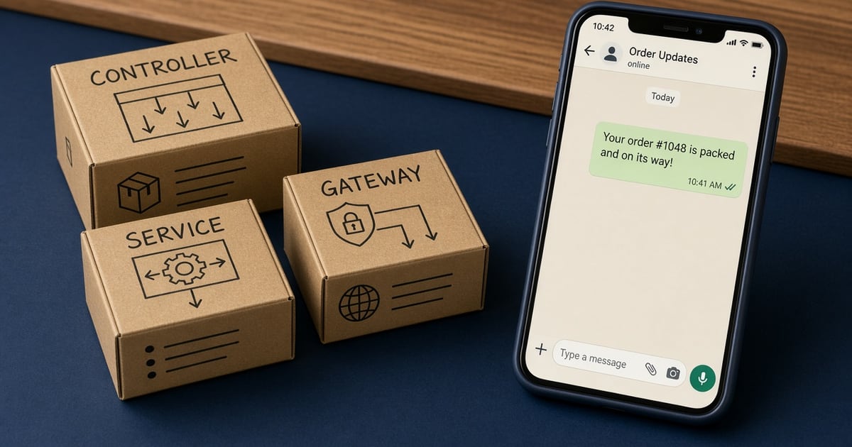 Featured illustration for NestJS SMS Gateway with Android Device: Order Alerts